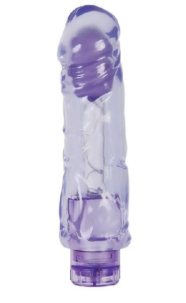 Фиолетовый вибратор-реалистик CHUBBY FUN VIBE - 19 см. от Topco Sales