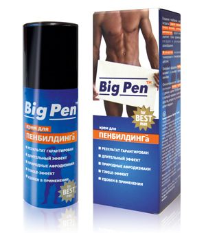 Крем Big Pen для увеличения полового члена - 20 гр. от Биоритм
