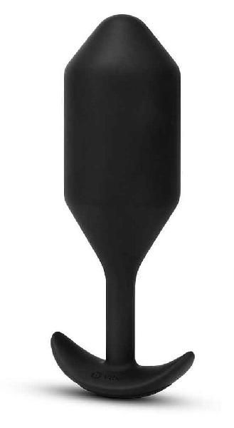 Черная вибропробка для ношения Vibrating Snug Plug 5 - 16,5 см. от b-Vibe