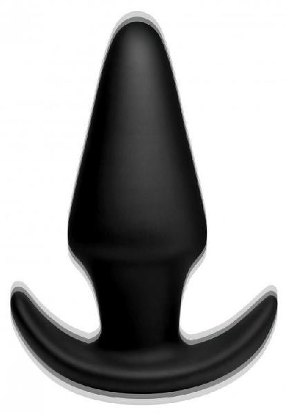 Черная анальная вибропробка Kinetic Thumping 7X Large Anal Plug - 13,3 см. от XR Brands