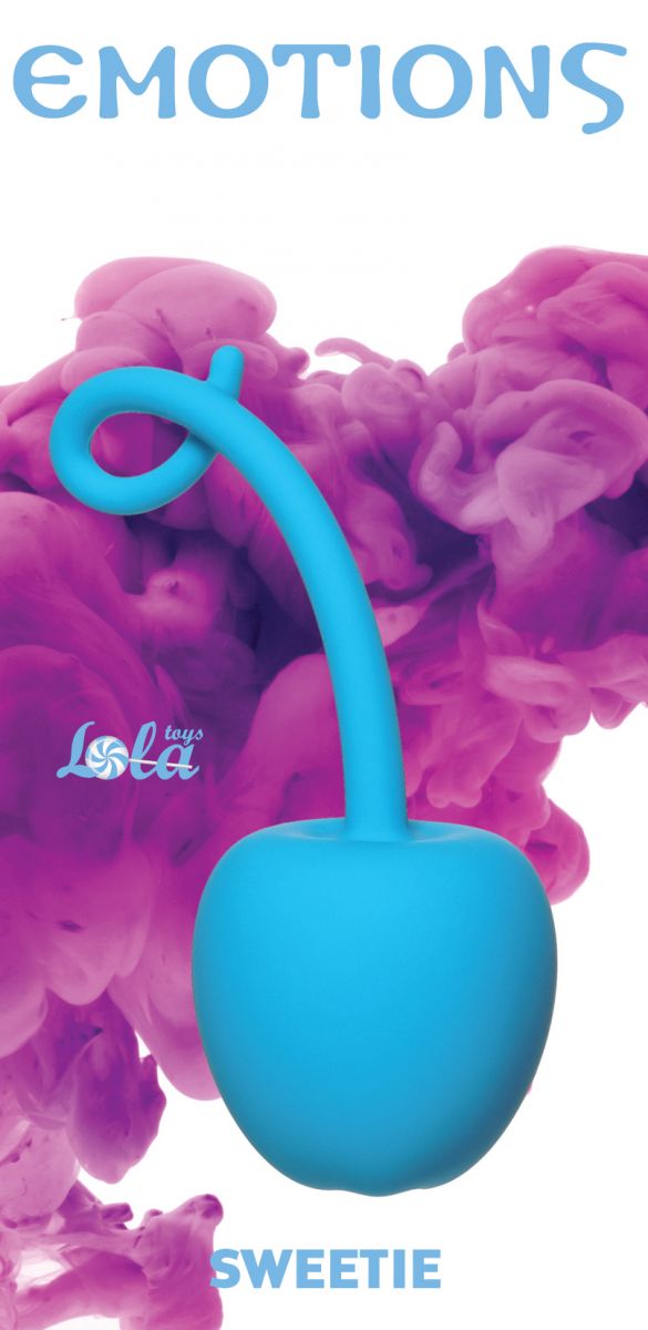 Голубой стимулятор-вишенка со смещенным центром тяжести Emotions Sweetie от Lola toys