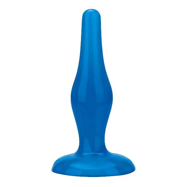 Голубой анальный плаг Easy Insertion Plug - 12 см. от BlueLine