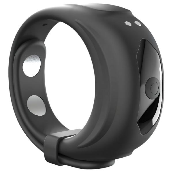 Черное эрекционное виброкольцо Fit Vibe Ring от Dorcel