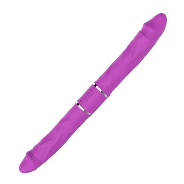 Фиолетовый двусторонний вибратор Nixon - 35 см. от RestArt