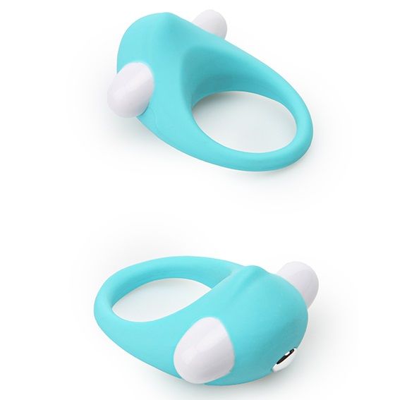Голубое эрекционное кольцо LIT-UP SILICONE STIMU RING 6 от Dream Toys