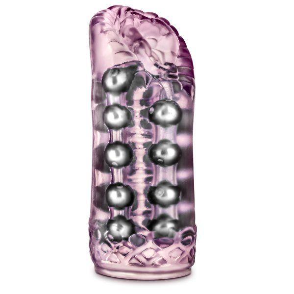 Розовый мастурбатор-вагина со стимулирующими бусинами Super Stroker от Blush Novelties