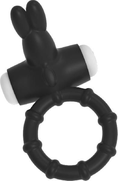 Черный эрекционное кольцо с вибрацией Ring Venny-Penny от Bradex