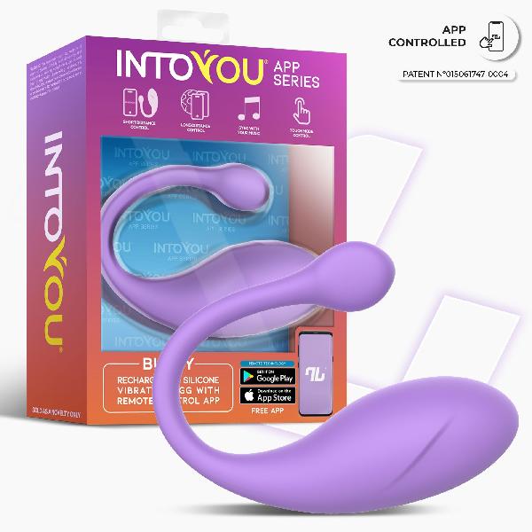 Сиреневое интерактивное виброяйцо Bulby от Intoyou