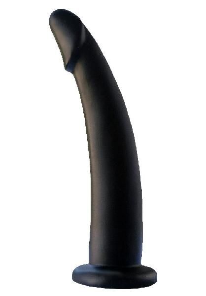 Черный анальный фаллоимитатор с зауженным кончиком - 13 см. от LOVETOY (А-Полимер)