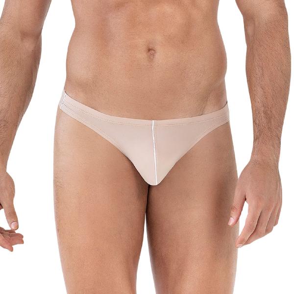 Бежевые трусы-тонги Mente Thong от Clever Masculine Underwear
