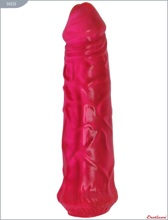 Гелевый розовый фаллоимитатор без мошонки - 17 см. от Eroticon