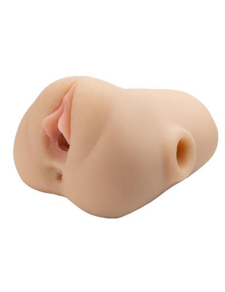 Телесный мастурбатор с вибрацией Double Pounder Vibrating Squeeze Stroker от Pipedream