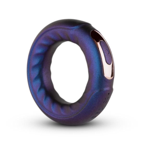 Фиолетовое эрекционное виброкольцо Saturn Vibrating Cock/Ball Ring от EDC