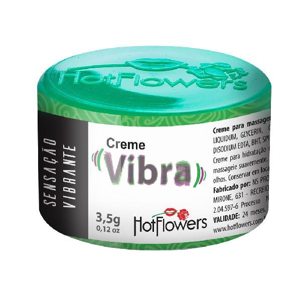 Возбуждающий крем Vibra с эффектом вибрации - 3,5 гр. от HotFlowers