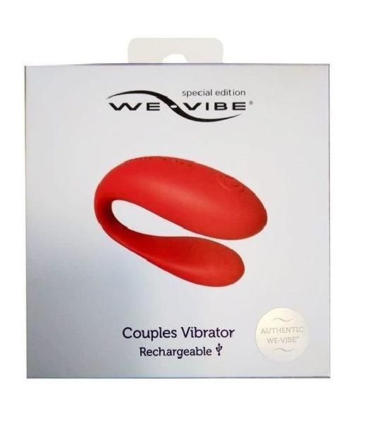 Красный вибратор для пар We-vibe Special Edition от We-vibe