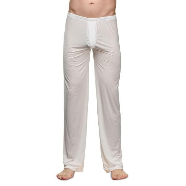 Белые полупрозрачные мужские брюки от La Blinque