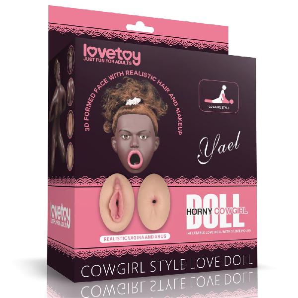 Темнокожая секс-кукла с реалистичными вставками Cowgirl Style Love Doll от Lovetoy