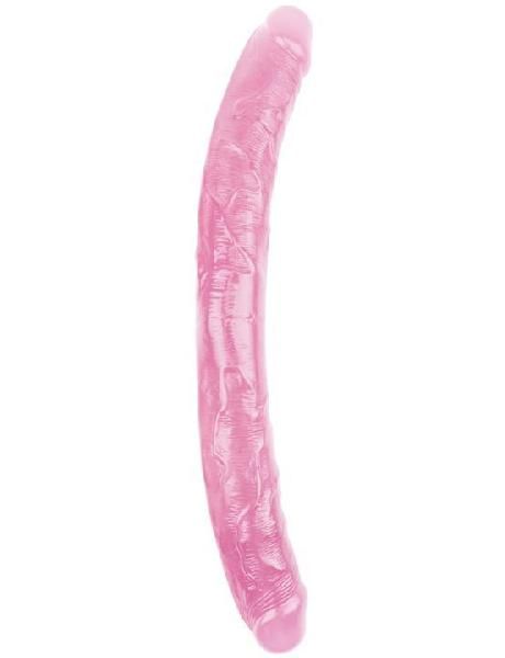 Розовый двусторонний фаллоимитатор - 46 см. от Chisa