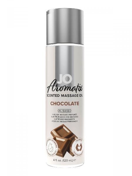 Массажное масло JO Aromatix Massage Oil Chocolate с ароматом шоколада - 120 мл. от System JO