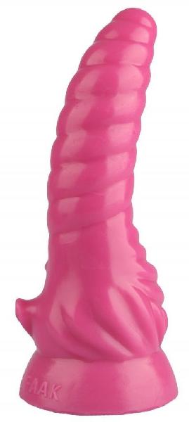 Розовая рельефная винтообразная анальная втулка - 20,5 см. от Сумерки богов