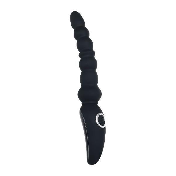 Черная анальная виброелочка Magic Stick - 22,6 см. от Evolved