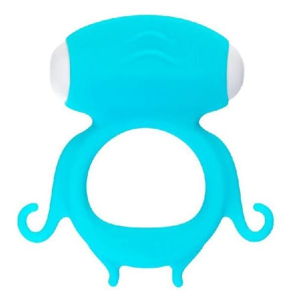 Голубое виброкольцо на пенис Sair от A-toys