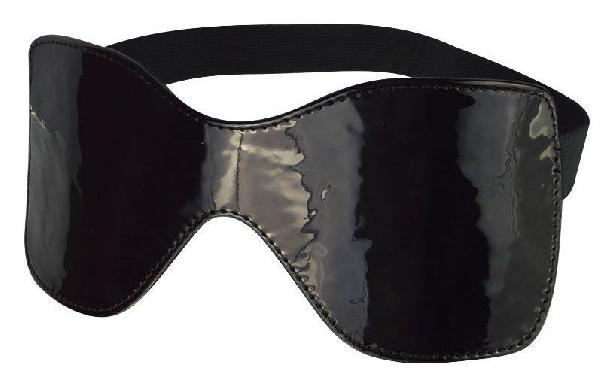 Черная лаковая маска на резиночке от Sitabella