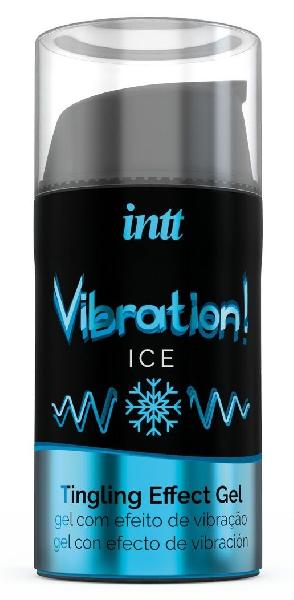 Жидкий интимный гель с эффектом вибрации Vibration! Ice - 15 мл. от INTT