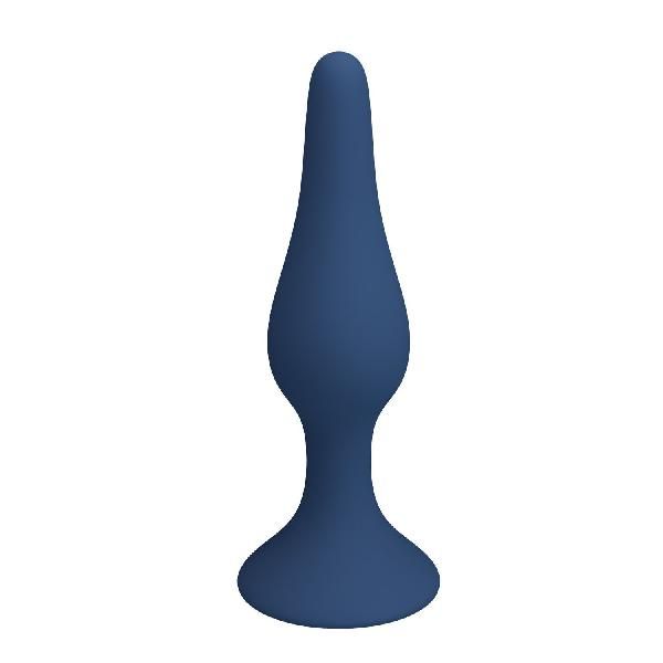 Синяя анальная пробка Slim Anal Plug S - 10,3 см. от Baile