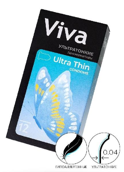 Ультратонкие презервативы VIVA Ultra Thin - 12 шт. от VIZIT