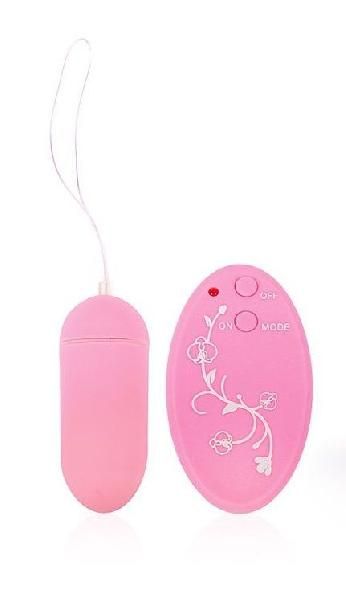 Розовое виброяйцо Sexy Friend с 10 режимами вибрации от Bior toys
