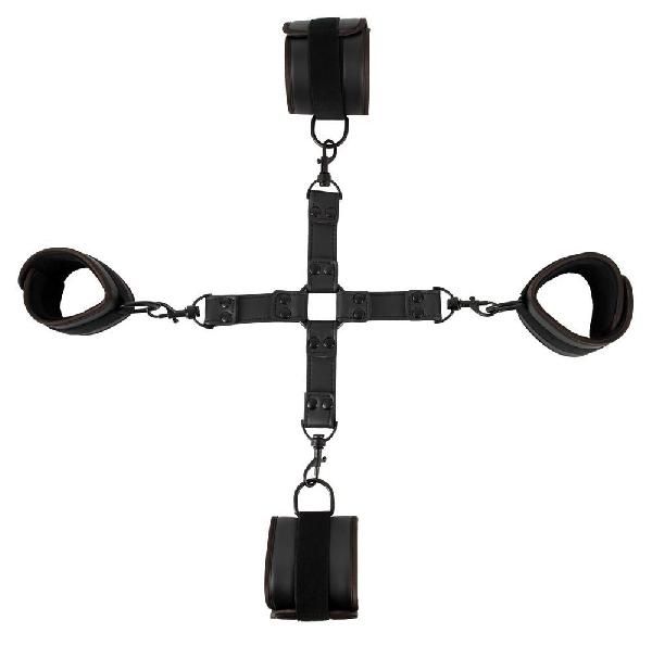 Черный набор крестовой фиксации Bondage Set от Orion