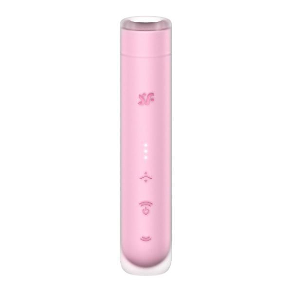 Розовый вакуумный стимулятор First Kiss от Satisfyer