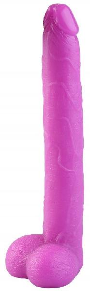 Розовый реалистичный фаллоимитатор - 39,5 см. от Сумерки богов