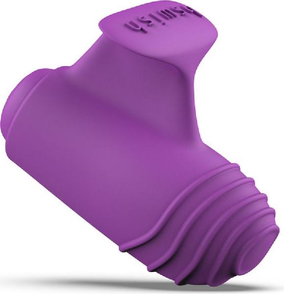 Фиолетовый вибростимулятор на пальчик Bteased Basic Finger Vibrator от B Swish