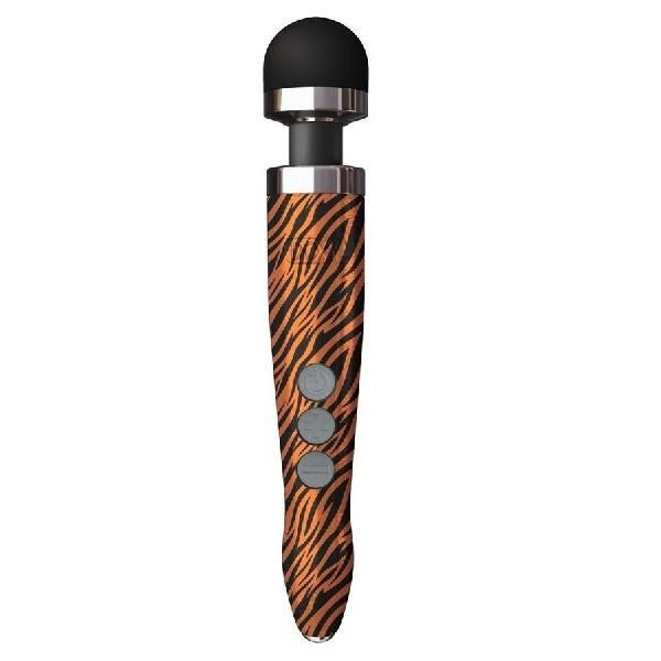 Беспроводной wand-вибратор Doxy Die Cast 3R с тигровым принтом на рукояти - 28 см. от Doxy