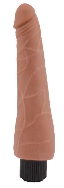 Кофейный вибратор-реалистик Flirtation - 24 см. от Chisa