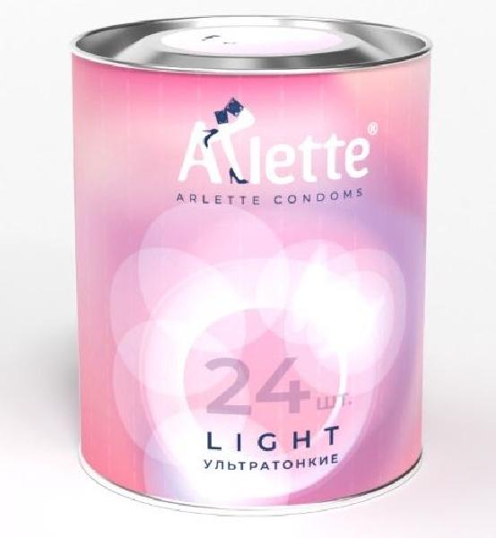 Ультратонкие презервативы Arlette Light - 24 шт. от Arlette