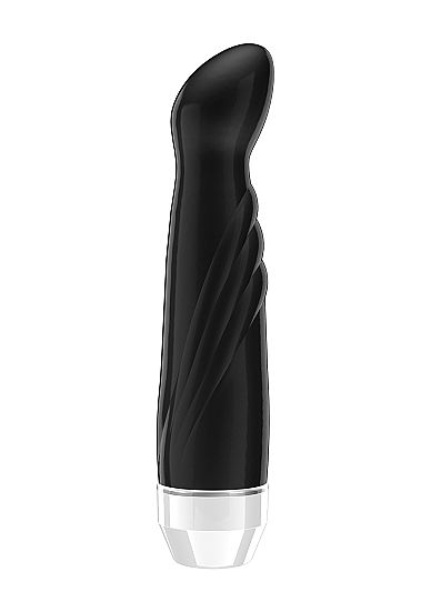 Чёрный вибратор Livvy со скошенной головкой - 15,5 см. от Shots Media BV