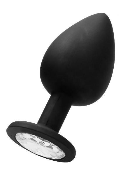 Черная анальная пробка N 91 Self Penetrating Butt Plug - 9,5 см. от Shots Media BV