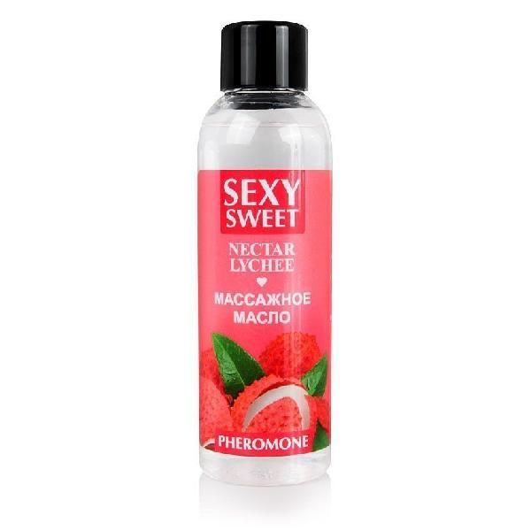Массажное масло Sexy Sweet Nectar Lychee с феромонами и ароматом личи - 75 мл. от Биоритм