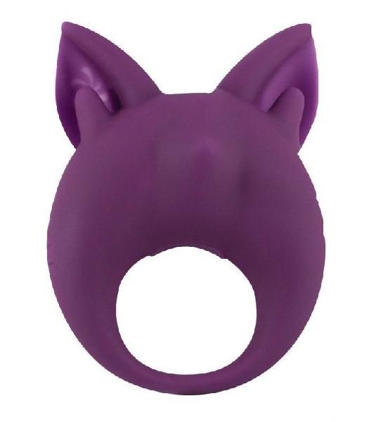 Фиолетовое перезаряжаемое эрекционное кольцо Kitten Kiki от Lola Games