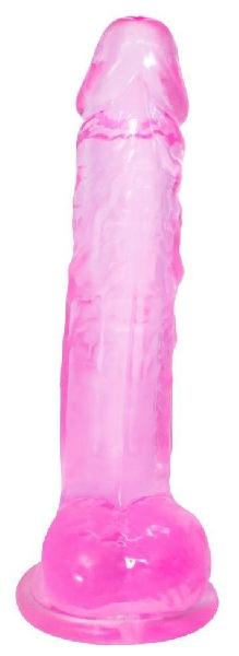 Розовый фаллоимитатор Rocket - 19 см. от Lola toys