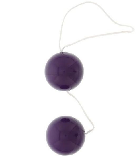 Фиолетовые вагинальные шарики VIBRATONE DUO BALLS PURPLE BLISTERCARD от Seven Creations