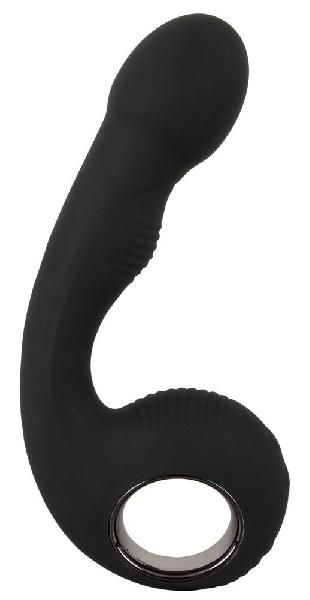 Черный силиконовый вибратор G   P-Spot Vibrator - 16,8 см. от Orion