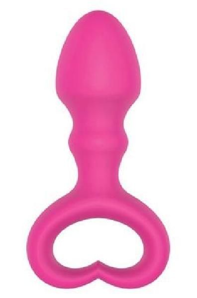 Каплевидная анальная втулка розового цвета - 6,5 см. от Bior toys