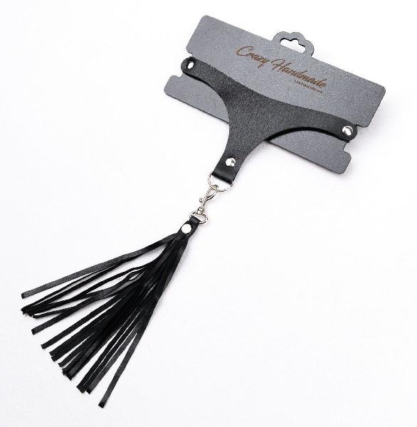 Черный чокер с кисточкой на карабине от Crazy Handmade
