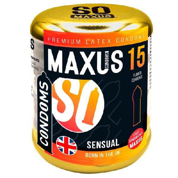 Презервативы анатомической формы Maxus Sensual - 15 шт. от Maxus