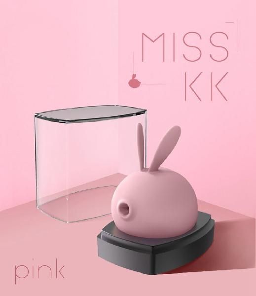 Розовый вакуумный стимулятор клитора Miss KK от Kiss Toy