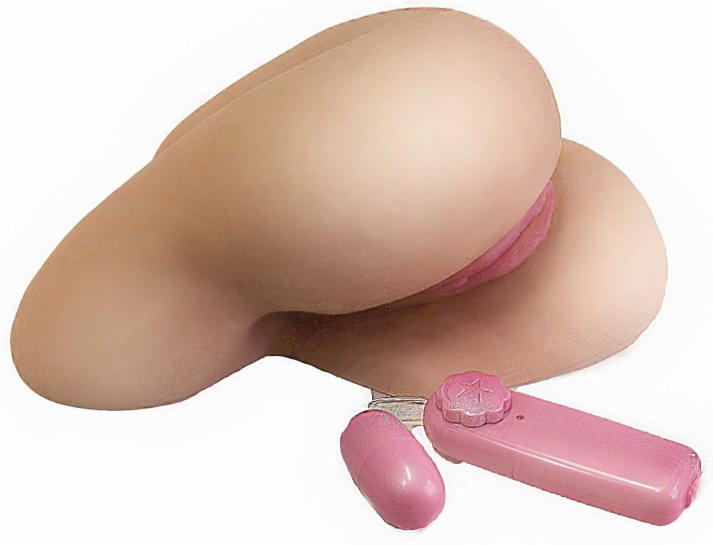 Реалистичная вагина с выносным пультом управления вибрацией  от LOVETOY (А-Полимер)